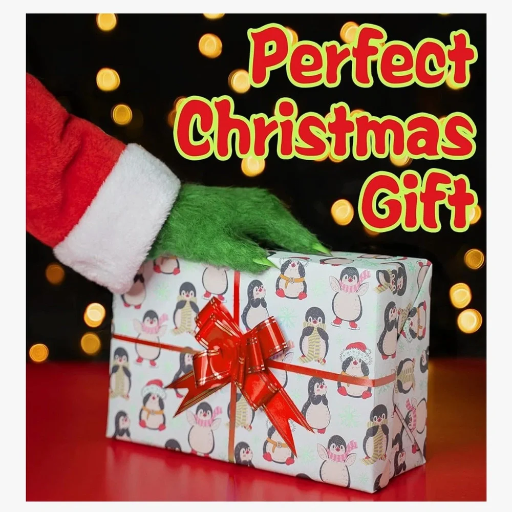 Grinch Christmas Themed Socks - Red and Green